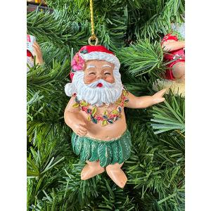 ハワイアン　クリスマスオーナメント　（フラサンタ2）　■　アメリカン雑貨　アメリカ雑貨
