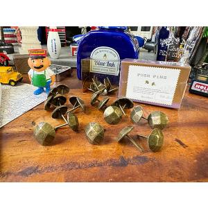 アンティーク　プッシュピン　直径1.5cm　24個入り　画鋲　（TYPE D）　■ アメリカン雑貨 ...
