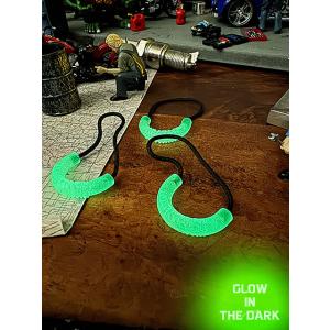 暗闇で光る！蓄光　マラタック　ジッパープル　クリアグロー　（3個セット）　MADE IN U.S.A...