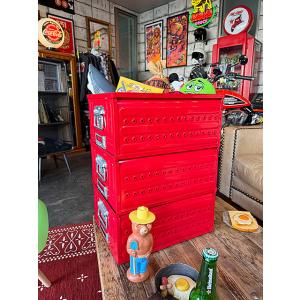 ダルトン　D.M.S.　ガレージボックス　16リットル　Lサイズ　（3個セット/レッド）　DULTO...