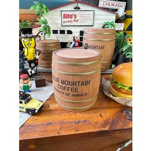 樽型収納 木樽 バレル 中サイズ 直径30cm 高さ43cm コーヒー樽