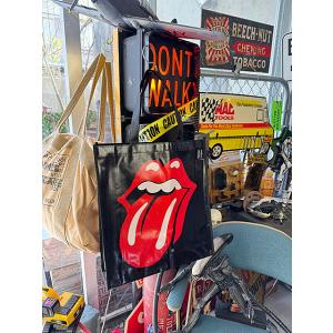 ローリングストーンズ　リップス＆タン　オフィシャル　エコバッグ ■ アメリカン雑貨 アメリカ雑貨