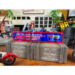 NOS　ホログラム　ステッカー　（ブルー） ■ アメリカン雑貨 アメリカ雑貨