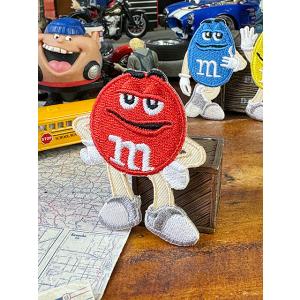 M&M's　キャラクターワッペン　ミニサイズ　（レッド）　単品 ■ アメリカン雑貨 アメリカ雑貨｜candytower