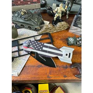 タックフォース　シャークボム　ナイフ　（US FLAG） ■ アメリカン雑貨 アメリカ雑貨