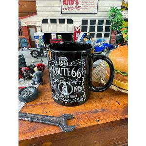 ルート66　マグカップ　（ヴィンテージラベル） ■ アメリカン雑貨 アメリカ雑貨