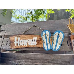 ハワイアン　ビーチサンダル　ハンギングサイン ■ アメリカン雑貨 アメリカ雑貨