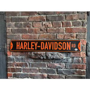ハーレーダビッドソン　オフィシャル　ストリートサイン　（HARLEY-DAVIDSON RD）　看板...