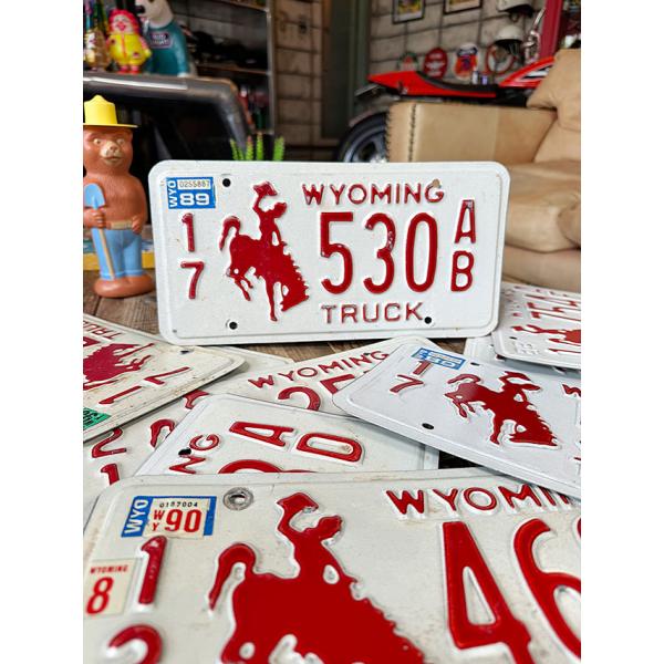 アメリカ　USEDナンバープレート　（ワイオミング州）　ライセンスプレート ■ アメリカン雑貨 アメ...