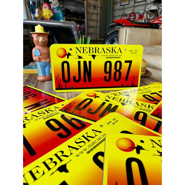 アメリカ　USEDナンバープレート　（ネブラスカ州）　ライセンスプレート ■ アメリカン雑貨 アメリ...