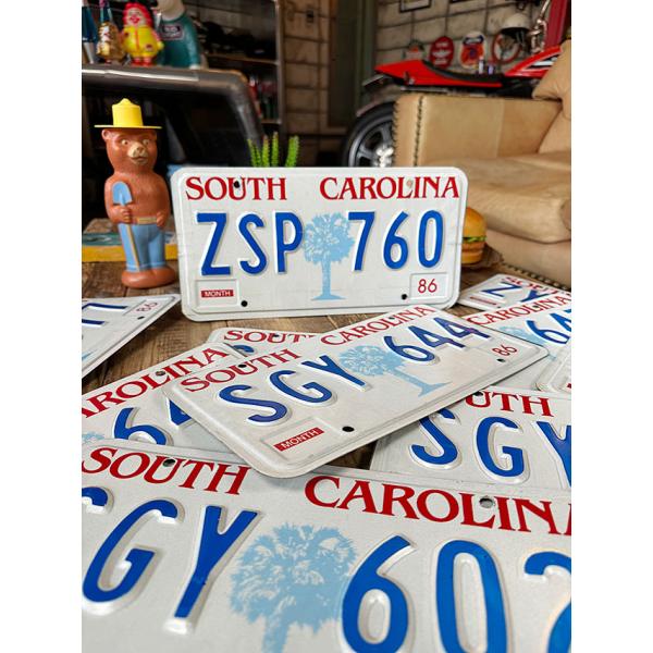 アメリカ　USEDナンバープレート　（サウスカロライナ州）　ライセンスプレート ■ アメリカン雑貨 ...