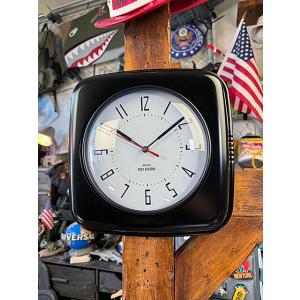 ポストジェネラル　ビスファム　ウォールクロック　（ブラック）　時計　インダストリアル ■ アメリカ雑...