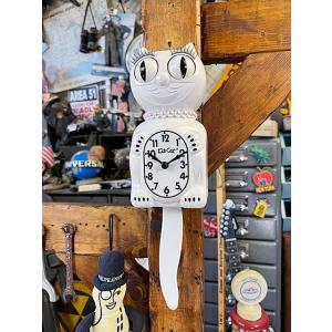キット　キャット　クロック　（ホワイトレディ）　MADE IN U.S.A. ■ アメリカン雑貨 ア...
