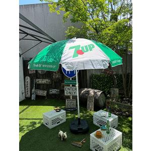 アメリカン　パラソル　直径188cm　（7UP　セブンアップ）　アウトドアパラソル　ビーチパラソル　ガーデンパラソル　※スタンドは別売