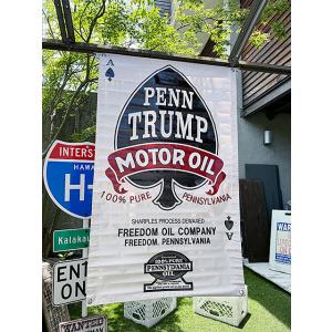 プロモーションバナー　（トランプモーターオイル）　ガレージバナー ■ アメリカ雑貨 アメリカン雑貨