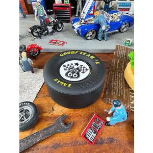 グッドイヤー　レーシングタイヤコースター　（ルート66/チェッカーフラッグ） ■ アメリカン雑貨 ア...