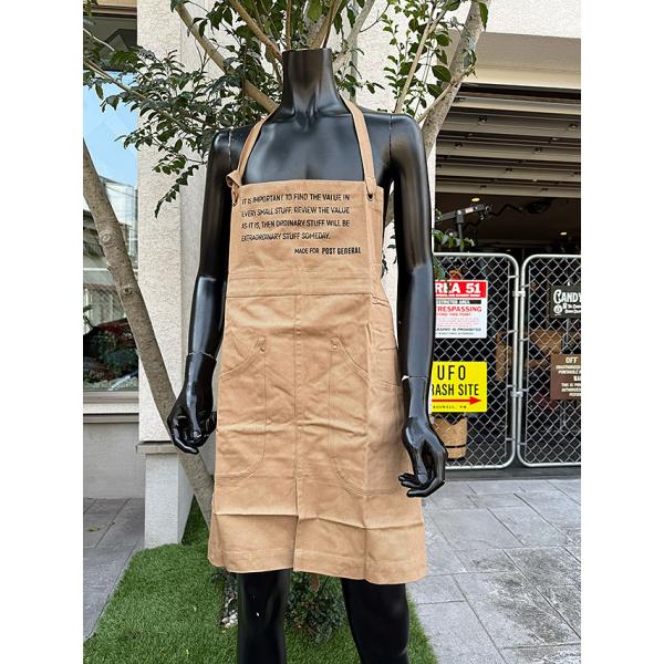 ポストジェネラル　ワークエプロン　（サンドベージュ） ■ アメリカ雑貨 アメリカン雑貨