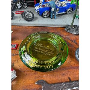 マーキュリー　ガラス　アシュトレイ　（グリーン/マーキュリーロゴ） ■ アメリカン雑貨 アメリカ雑貨