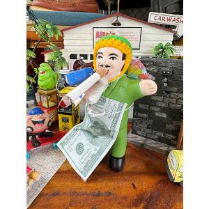 タバコ好きな福の神　願い事が叶う　エケコ人形　（グリーン）　ペルー産　※帽子色はランダムアソートでの...