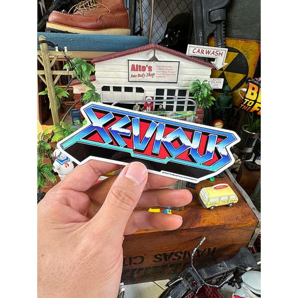 ナムコ　オフィシャル　ステッカー　ゼビウス　（タイトルロゴ/Lサイズ）　初代ファミコン ■ アメリカ...