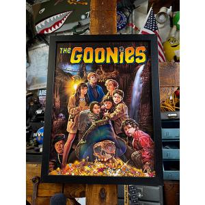 映画　グーニーズ　劇場版ポスター　フレームアート ■ アメリカ雑貨 アメリカン雑貨