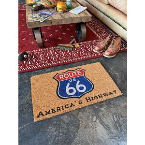 ルート66　ココマット　（AMERICA'S HIGHWAY） 靴のままで使う玄関マット■ アメリカ...
