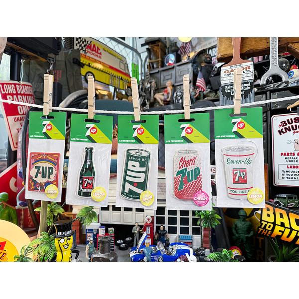 7UP　セブンアップ　エアーフレッシュナー　（全5種セット）　レモンの香り、チェリーの香り ■ アメ...