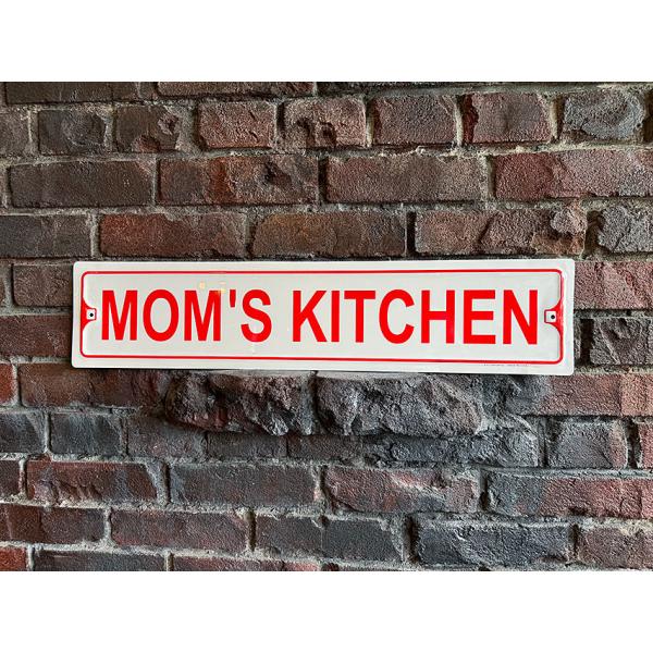 ママのキッチン　ストリートサイン　ブリキ看板 ■ アメリカン雑貨 アメリカ雑貨