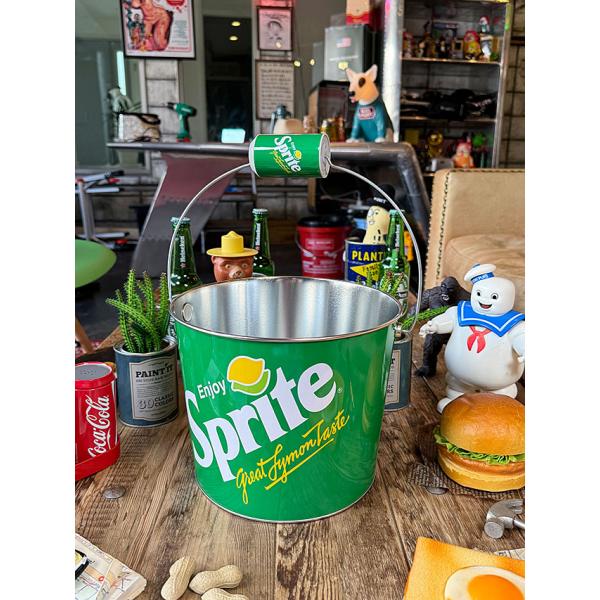 スプライト　ビバレッジ　ティンバケツ ■ アメリカン雑貨 アメリカ雑貨