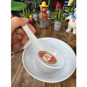 アメリカの中華街で使われてる　チャイニーズ　スープスプーン　単品　レンゲ　※ラーメン鉢は別売です ■...