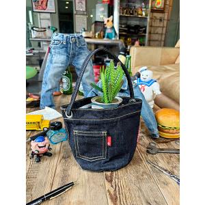 アライヤン　デニム　小物入れ　（インディゴ）　岡山産デニム　MADE IN JAPAN　サークルポッ...