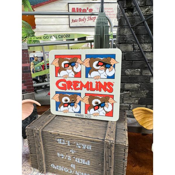 映画　グレムリン　ギズモ　オフィシャル　ステッカー　（4コマ） ■ アメリカン雑貨 アメリカ雑貨
