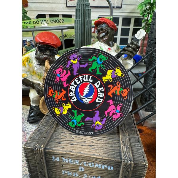 グレイトフルデッド　オフィシャル　ステッカー　（ダンシングベア/レコード） ■ アメリカン雑貨 アメ...