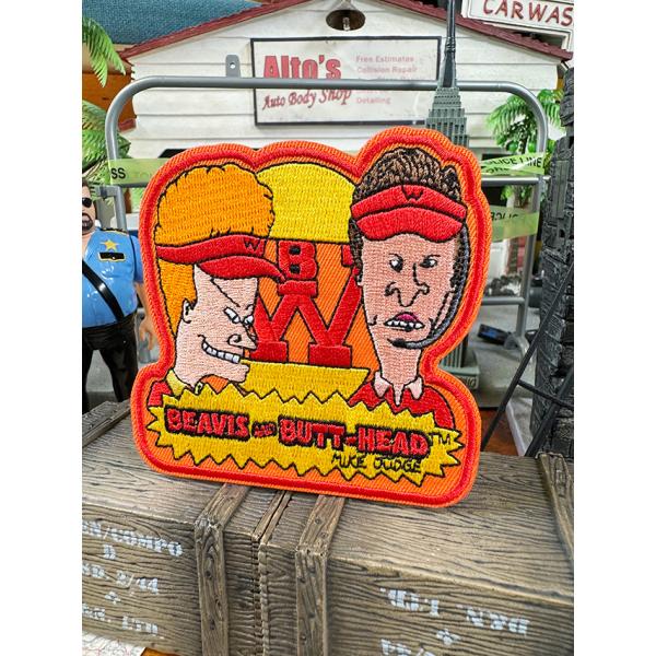 ビーバス＆バットヘッド　オフィシャル　ヴィンテージ　ワッペン　（バーガーショップ） MTV ■ アメ...