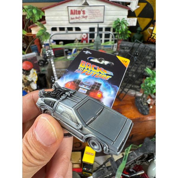 映画　バック・トゥ・ザ・フューチャー　デロリアン　3D　メタル　キーホルダー ■ アメリカン雑貨 ア...