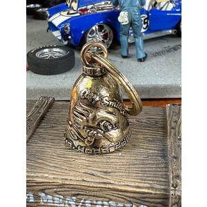 アメリカのバイカーのお守り　クレイスミス　ガーディアンベル　（Wロゴ/ゴールド） ■ アメリカン雑貨...