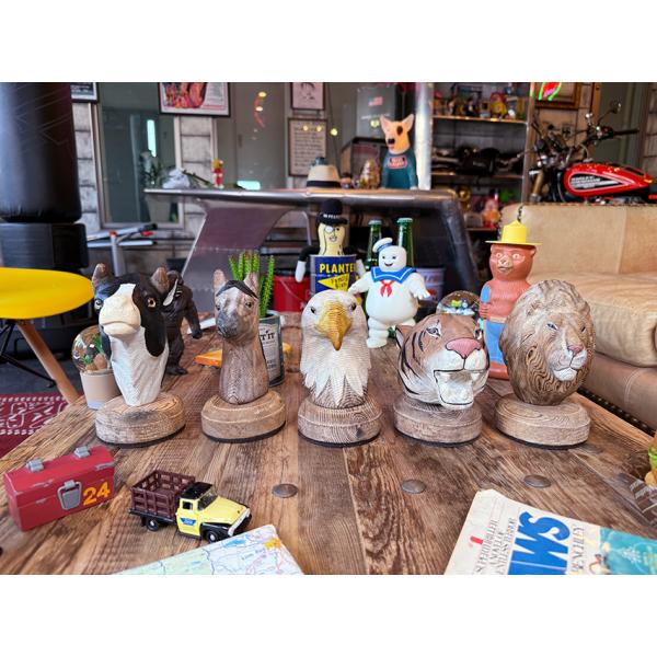 ダルトン　ウッデン　アニマルヘッド　（5体セット） ■ アメリカン雑貨 アメリカ雑貨