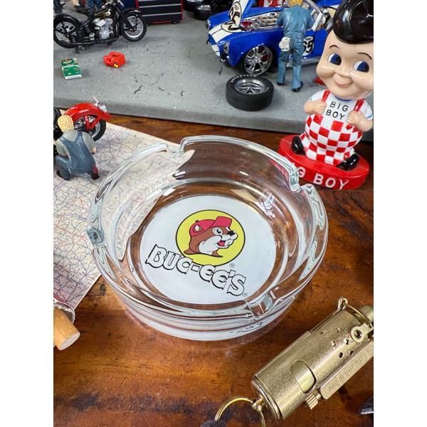 アドバタイジング　ガラスアッシュトレイ　灰皿　（バッキーズ） ■ アメリカン雑貨 アメリカ雑貨