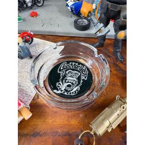 灰皿 卓上 モービル ガラス灰皿 レトロ アメリカン雑貨 : アメリカン