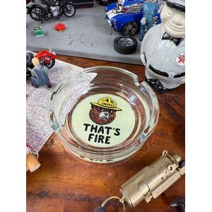 灰皿 卓上 モービル ガラス灰皿 レトロ アメリカン雑貨 : アメリカン