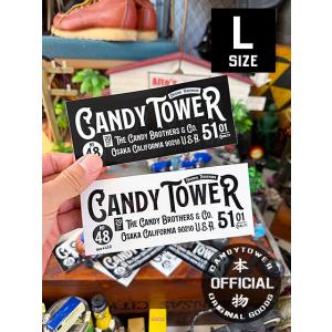 キャンディタワー　オフィシャル　ステッカー　Lサイズ　14.5cm　（2枚セット） ■ アメリカン雑...