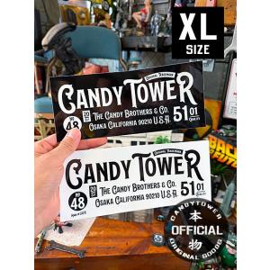 キャンディタワー　オフィシャル　ステッカー　XLサイズ　22cm　（2枚セット） ■ アメリカン雑貨...