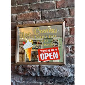 オールドアメリカン　パブミラー　（ICE CREAMS） ■ アメリカン雑貨 アメリカ雑貨
