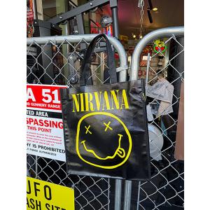 ニルヴァーナ　スマイル　オフィシャル　エコバッグ　トートバッグ ■ アメリカン雑貨 アメリカ雑貨