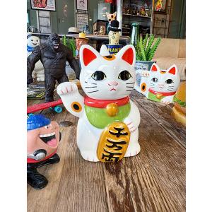 開運紹福　招き猫　とっくり　&amp;　おちょこ　セット　商売繁盛　千客万来 ■ アメリカン雑貨 アメリカ雑...