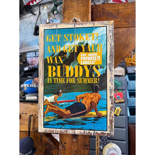 ハワイアン　ヴィンテージ　ウッドサイン　（ビッグウェーブ） ■ アメリカン雑貨 アメリカ雑貨