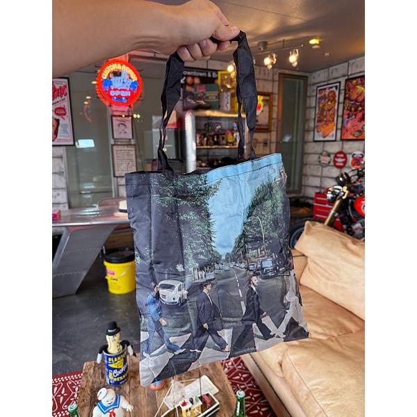 ビートルズ　アビイロード　オフィシャル　エコバッグ　（ドラムポーチ付き）　ABBEY ROAD ■ ...