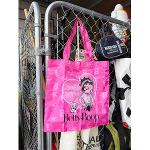 Betty Boop ベティちゃん【ピンク】 トートバッグ・エコバッグ レター