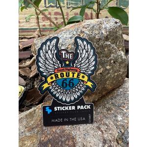 ステッカーパック　アウトドア　ステッカー　ルート66シリーズ　Sサイズ　（ルート66　ハイウェイウィ...