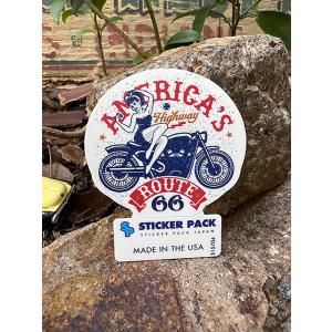ステッカーパック　アウトドア　ステッカー　ルート66シリーズ　Sサイズ　（ルート66　アメリカハイウ...
